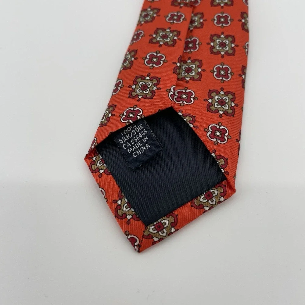 J.Crew Silk Tie Multicolor Geometric Print 42 Inch Crewcuts Boys Sizes 2-7